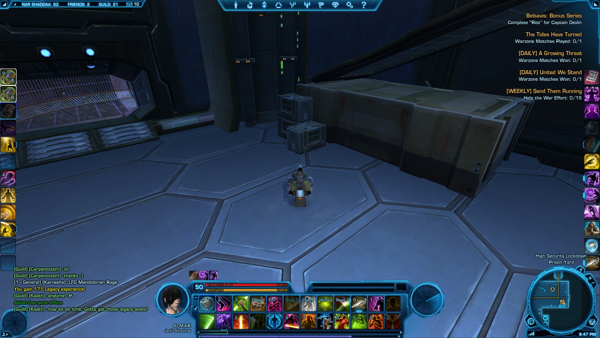 Crates to reach the Nar Shaddaa Cunning Datacron